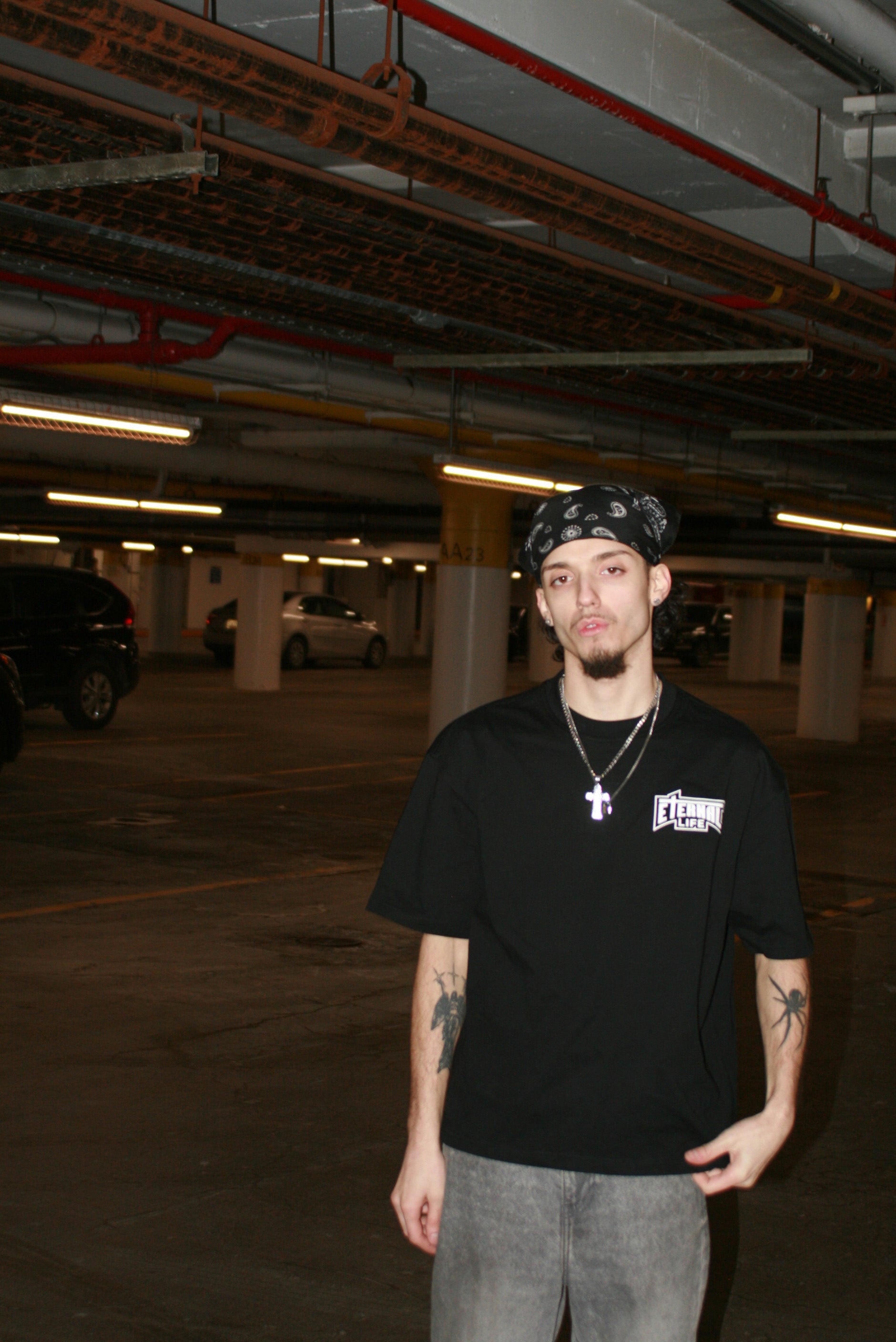 (Black) Eternal Life Cropped T-shirt