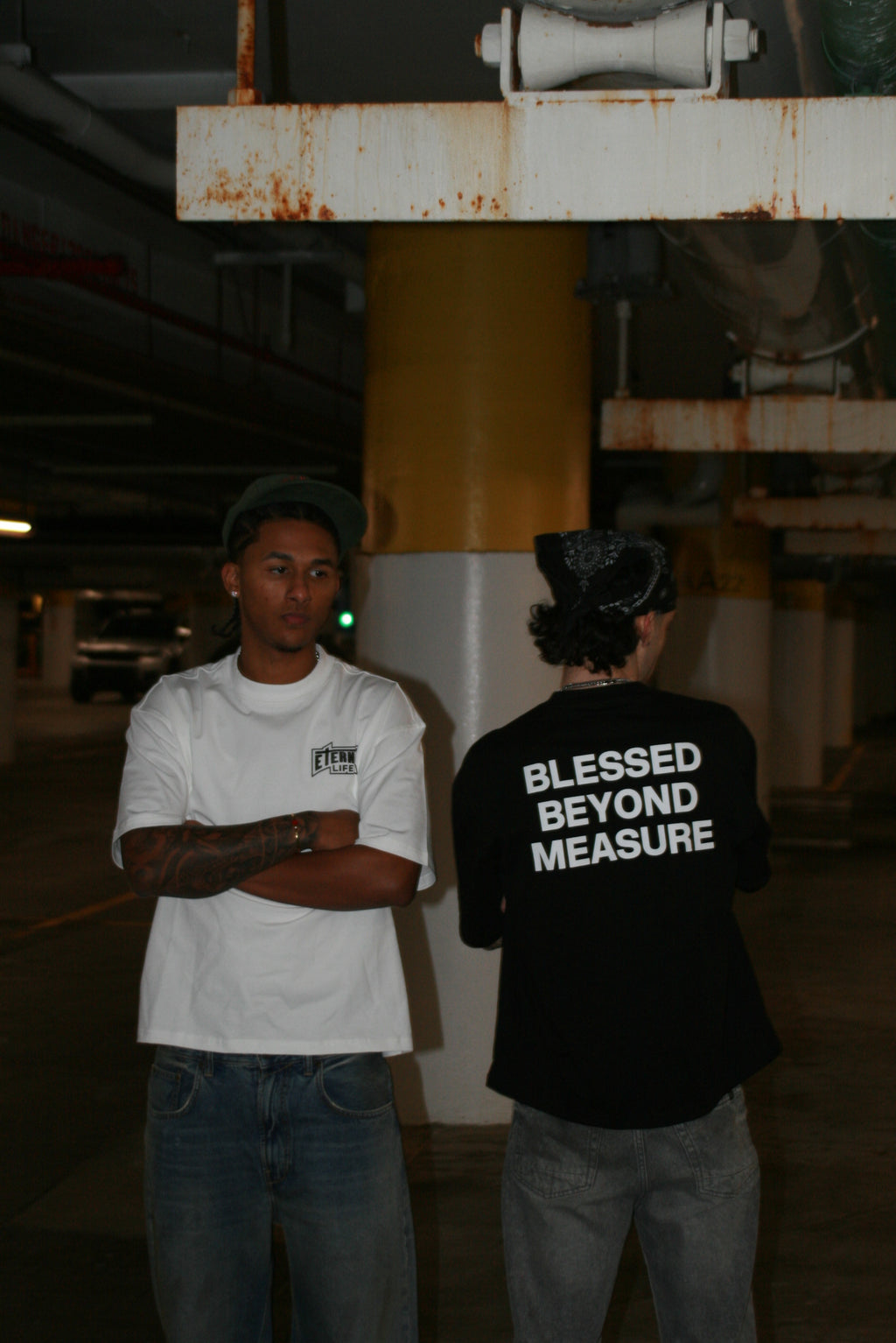 (White) Eternal Life Cropped t-shirt